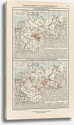 Постер Фридрих Эрнст Industriekarten von Deutschland V