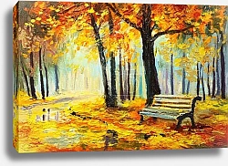 Постер Красочный осенний лес