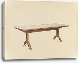 Постер Келлехер Джон Обеденный стол-шейкер с мраморной столешницей