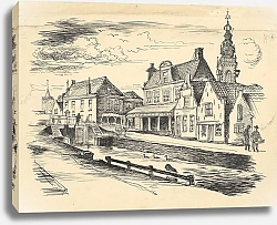 Постер Оортвейн Мартен Gezicht vanaf de Gooische Kaai op de Waag