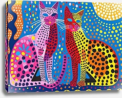 Постер Dotted animals. Cats №6