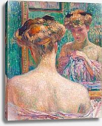 Постер Риссельберге Тео Buste de nu, de dos, devant la glace