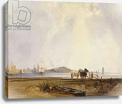 Постер Бонингтон Ричард Landscape near Quilleboeuf, France, c.1824-25