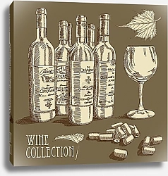 Постер Винная коллекция №16
