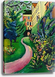 Постер Маке Август Unser Garten mit blühenden Rabatten