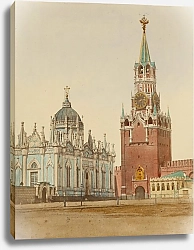 Постер Дациаро Ж. Спасские ворота и сенатский в Кремле