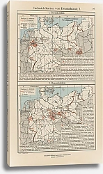 Постер Фридрих Эрнст Industriekarten von Deutschland I