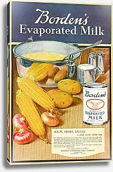 Постер Неизвестен Borden's Evaporated Milk