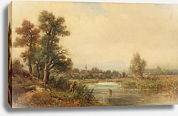 Постер Скелл Людвиг Kleine Flußlandschaft