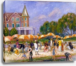 Постер Глакенс Уильям Джеймс Пляжные зонтики в Блу-Пойнт