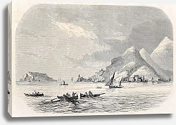 Постер Gulf of La Spezia mouth, Italy. Published on L'Illustration Journal Universel, Paris, 1857