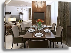 Постер Современный интерьер загородного дома