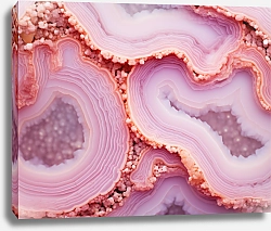 Постер Geode of pink agate stone 2