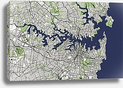 Постер Сидней: Карта мечты у побережья Нового Южного Уэльса