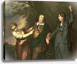 Постер Рейнолдс Джошуа (последователи) David Garrick between the Muses of Tragedy and Comedy 1760-61