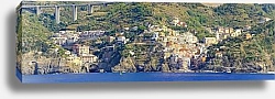 Постер Италия. Чинкве-Терре. Риомаджоре. Панорама
