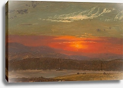 Постер Черч Фредерик Закат над Кэтскиллскими горами