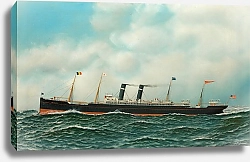 Постер Якобсен Антонио Het stoomschip met hulpzeilvermogen ‘Kroonland’