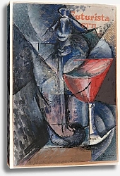 Постер Бочиони Умберто Still Life; Glass and Siphon