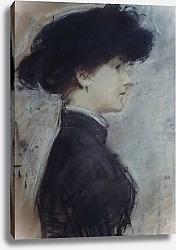 Постер Хеллеу Поль Portrait de femme de profil