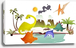 Постер Мир диназавров