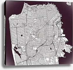 Постер Сан-Франциско: Карта Городских Мечтаний