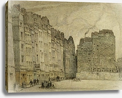 Постер Боберг Фердинанд La rue Miron après la démolition des maisons de ancien Paris
