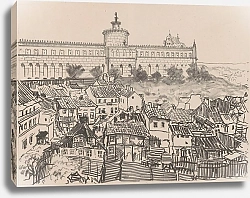 Постер Чолковский Леон Castle and the Jewish quarter