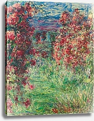 Постер Моне Клод (Claude Monet) The House at Giverny under the Roses; La Maison dans les Roses, 1925