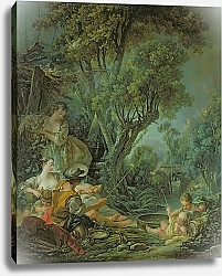 Постер Буше Франсуа (Francois Boucher) The Angler, 1759
