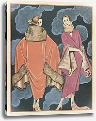 Постер Барбье Джордж Два часа ночи; пальто от Worth