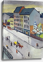 Постер Маке Август Наша улица в сером цвете