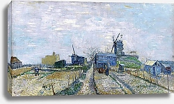 Постер Ван Гог Винсент (Vincent Van Gogh) Огород в Монмартре