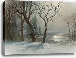 Постер Бирштад Альберт Зима в Йосемити