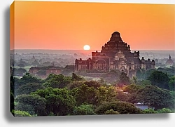 Постер Баган, Мьянма. Древние буддийские храмы