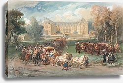 Постер Лами Евген Louis XIV Driving his Coach in the Park of Versailles