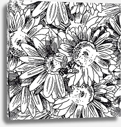 Постер Пчела на цветке