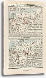 Постер Фридрих Эрнст Industriekarten von Deutschland IX