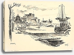 Постер Оортвейн Мартен Gezicht te Zaandam bij de Zaan. Grote Glop oostzijde