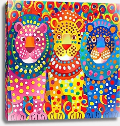 Постер Dotted animals. Animals at the carnival №18