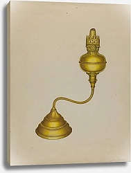 Постер Каттинг Джон Combination Peg Lamp-Candleholder