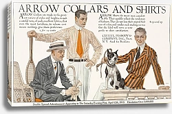 Постер Легендекер Дж. К. Arrow collars & shirts. Saturday evening post