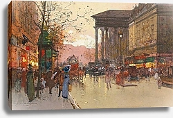 Постер Гальен-Лалу Эжен Paris, The Boulevard de la Madeleine in the evening