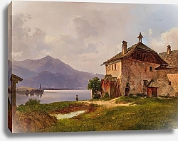 Постер Хаунольд Карл Франц The Schobergut near Lake Wolfgangsee