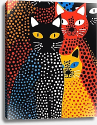 Постер Dotted animals. Cats №2
