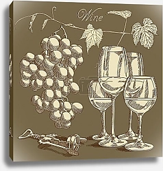 Постер Винная коллекция №4