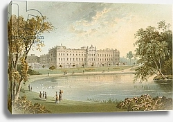 Постер Школа: Английская 19в. Buckingham Palace from St. James' Park