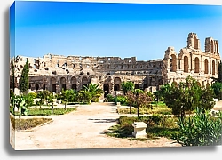 Постер Тунис, Эль-Джем. Руины крупнейшего амфитеатра