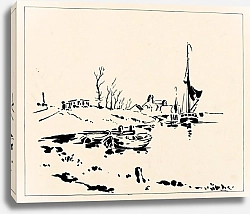 Постер Клоостер Йоханнес Гавань и Грот Керк в Вире