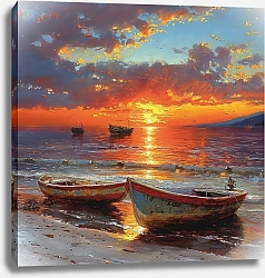 Постер Sunlit clouds